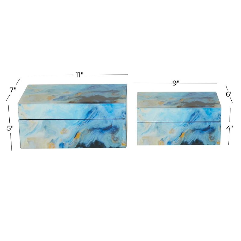 CosmoLiving by Cosmopolitan Blue Bohemian Box Set