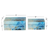 CosmoLiving by Cosmopolitan Blue Bohemian Box Set