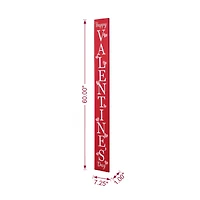 Glitzhome® 5ft. Wooden Happy Valentine's Day Porch Sign