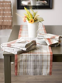 DII® 52" Plaid Thanksgiving Cozy Picnic Tablecloth