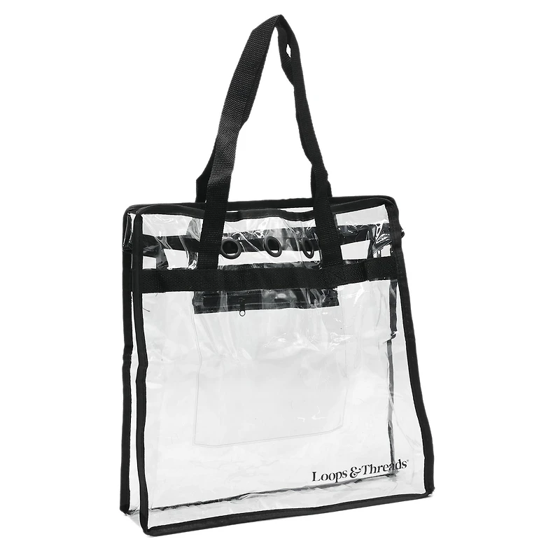 6 Pack: Transparent Yarn Project Bag by Loops & Threads®