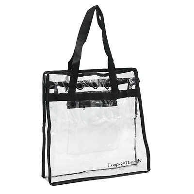 6 Pack: Transparent Yarn Project Bag by Loops & Threads®