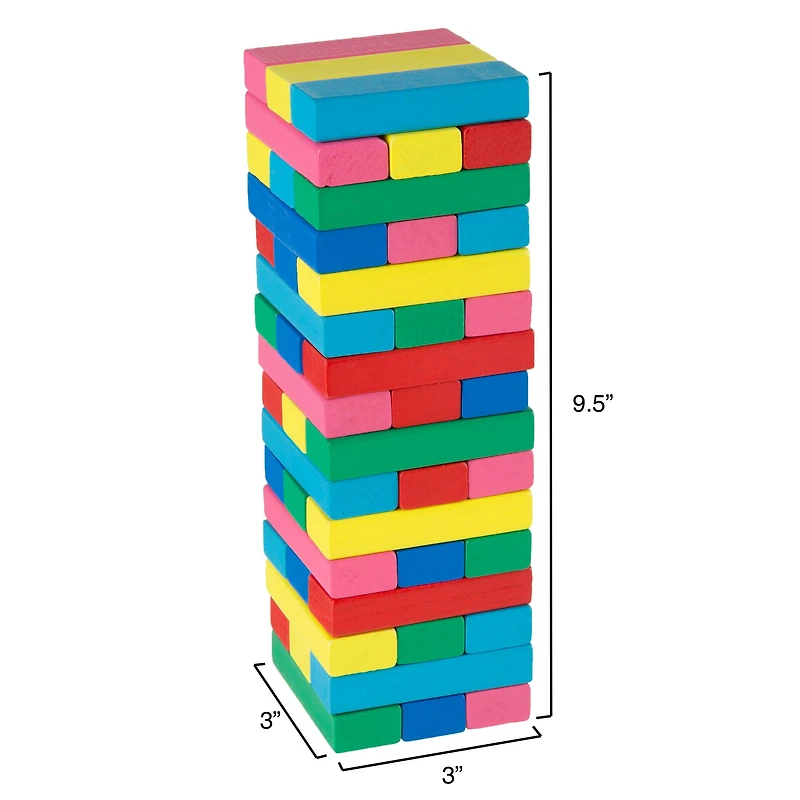 Toy Time Classic Wooden Blocks Stacking Game