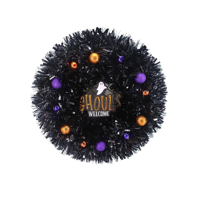 Assorted 18" Halloween Tinsel Wreath, 1pc. by Ashland®