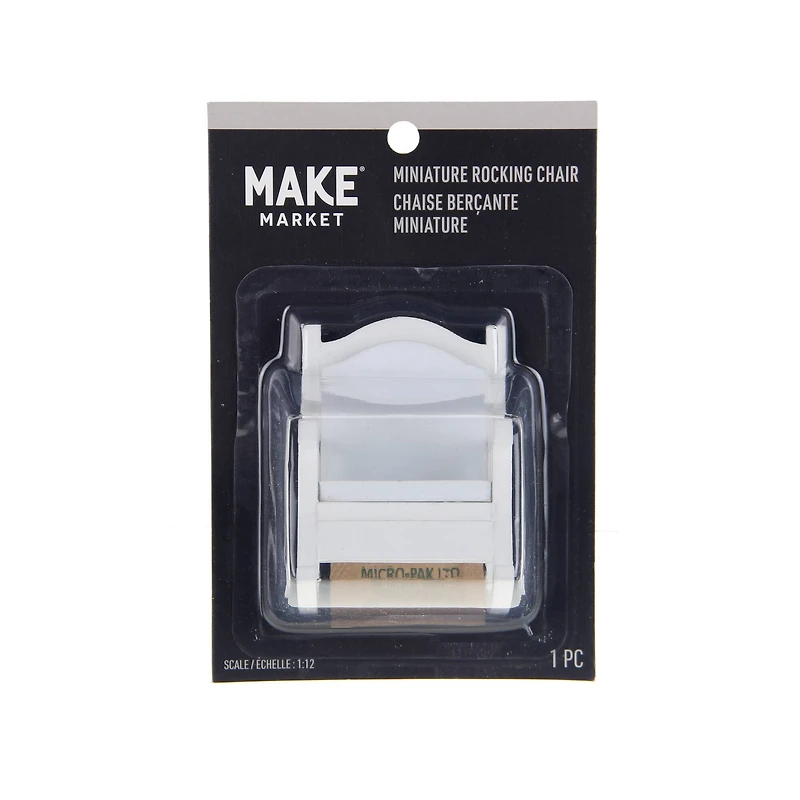 Miniature White Rocking Chair by Make Market®