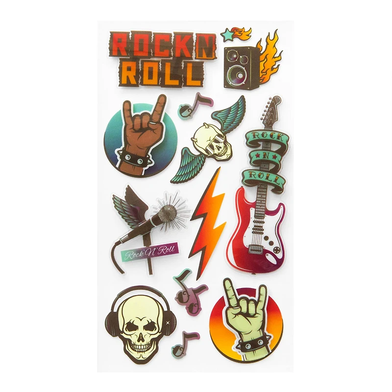Rock and Roll Dimensional Stickers by Recollections™