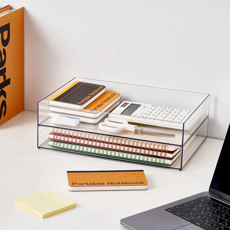 12" x 8" Clear Stacking Storage Tray by Simply Tidy™