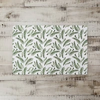 Green Fern Pattern 27" x 18" Floor Mat