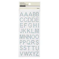 12 Packs: 40 ct. (480 total) Iridescent Rhinestone Alphabet Stickers by Recollections™