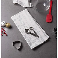 DII® Silver Christmas Collage Dishtowel Set