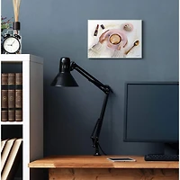 Stupell Industries Women's Glam Fashion Coffee Latte Art Designer Brand Wood Wall Plaque