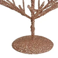 18" Glittered Twig Artificial Christmas Tree Tabletop Décor