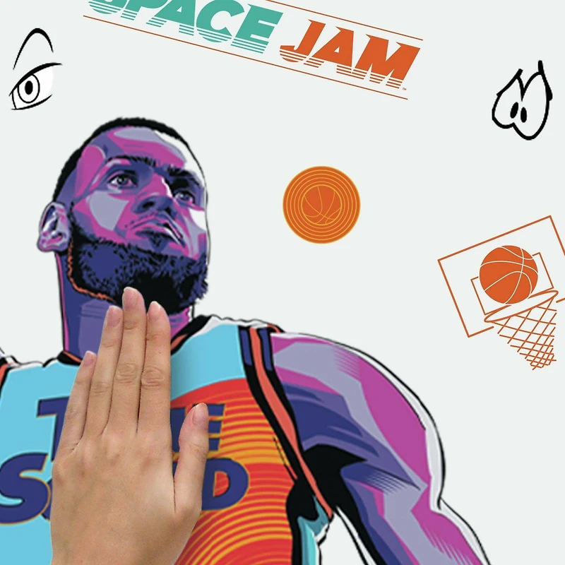 RoomMates Space Jam Lebron Peel & Stick Giant Wall Decal