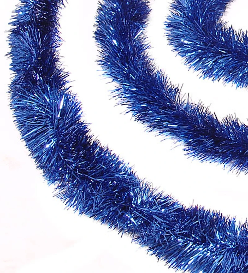 50ft. Blue Foil Tinsel Garland