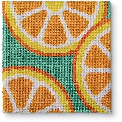 5" x 5" Citrus Needlepoint Kit by Loops & Threads®