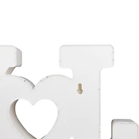 12.75" White Joy LED Christmas Marquee Wall Sign