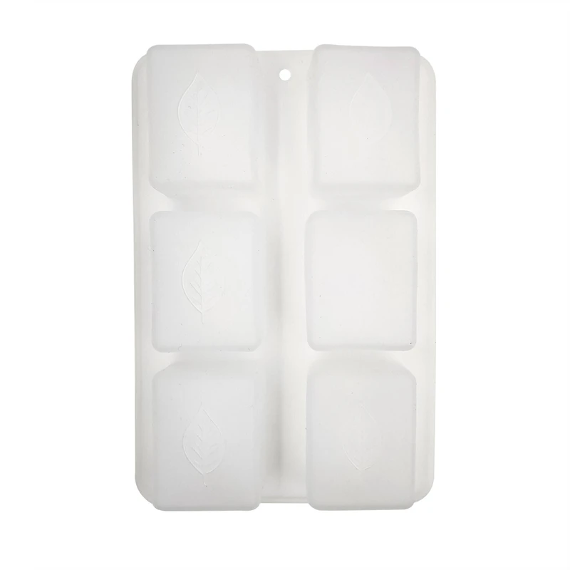 Leaf Pattern Silicone Square Soap Mold by Make Market®