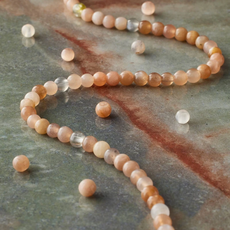 Sunstone Round Beads, 4mm by Bead Landing™