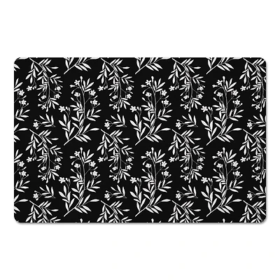 Monochromatic Floral Bunch 27" x 18" Floor Mat