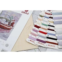 Luca-S Santa Fishing Counted Cross Stitch Kit
