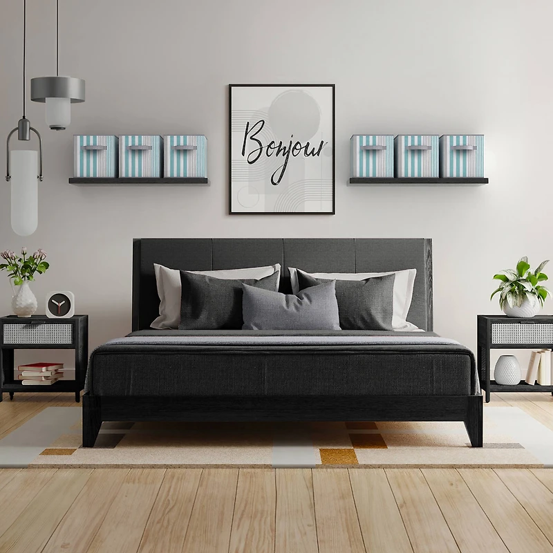 Sorbus 11" Aqua & Gray Foldable Storage Cubes, 6ct.