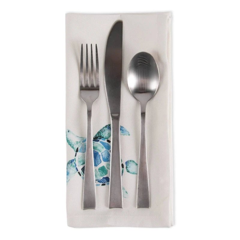 DII® Turquoise Turtle Cloth Dinner Napkins, 6ct.