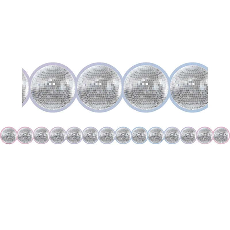 Teacher Created Resources® Disco Balls Die-Cut Border Trim, 6 Pack of 12