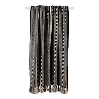 DII® Black Braided Stripe Throw