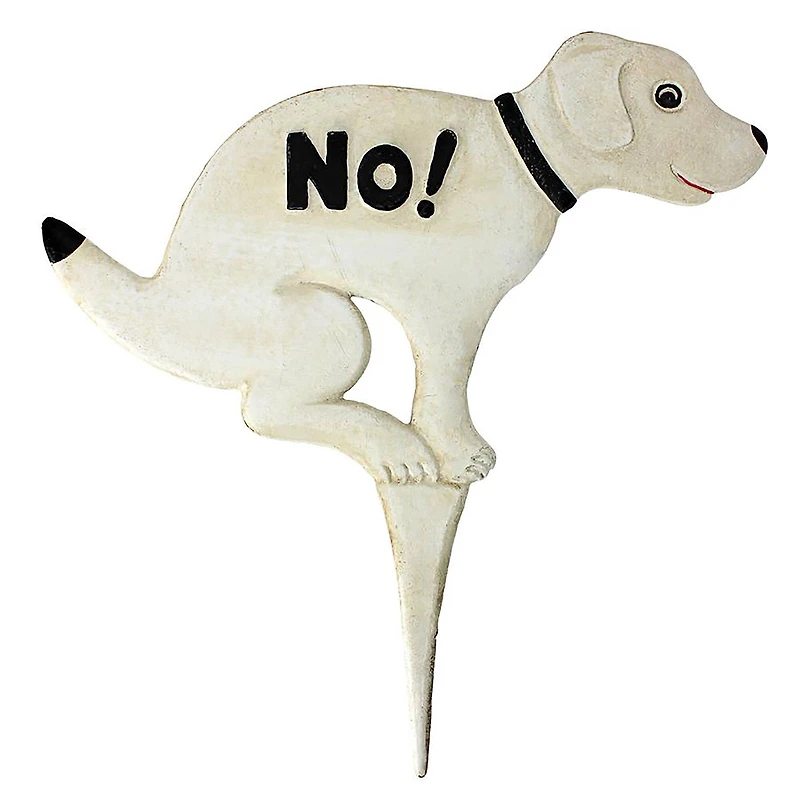 Design Toscano 13" No Pausing Pooch Lawn Stake Sign