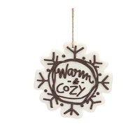 12 Pack Snowflake Sentiment Ornaments