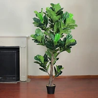 6ft. Dark Green Potted Fiddle Leaf Fig Tree