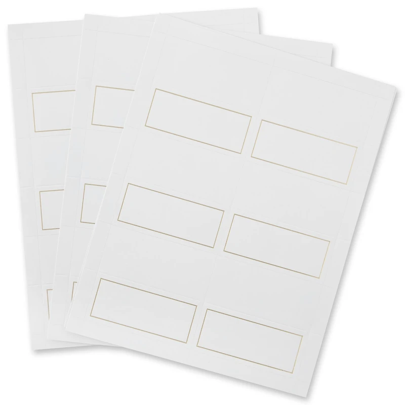 12 Packs: 48 ct. (576 total) Gold Border Place Cards by Recollections™