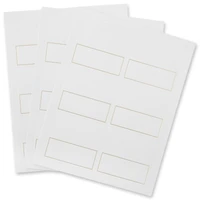 12 Packs: 48 ct. (576 total) Gold Border Place Cards by Recollections™
