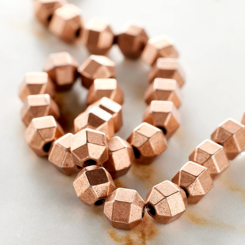 Bronze Metal Rondelle Beads, 6mm by Bead Landing™
