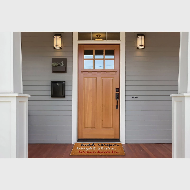 Hello Honey® Bold Bright Brave Coir Doormat