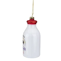 4.5" Farm Fresh Milk Glass Bottle Ornament