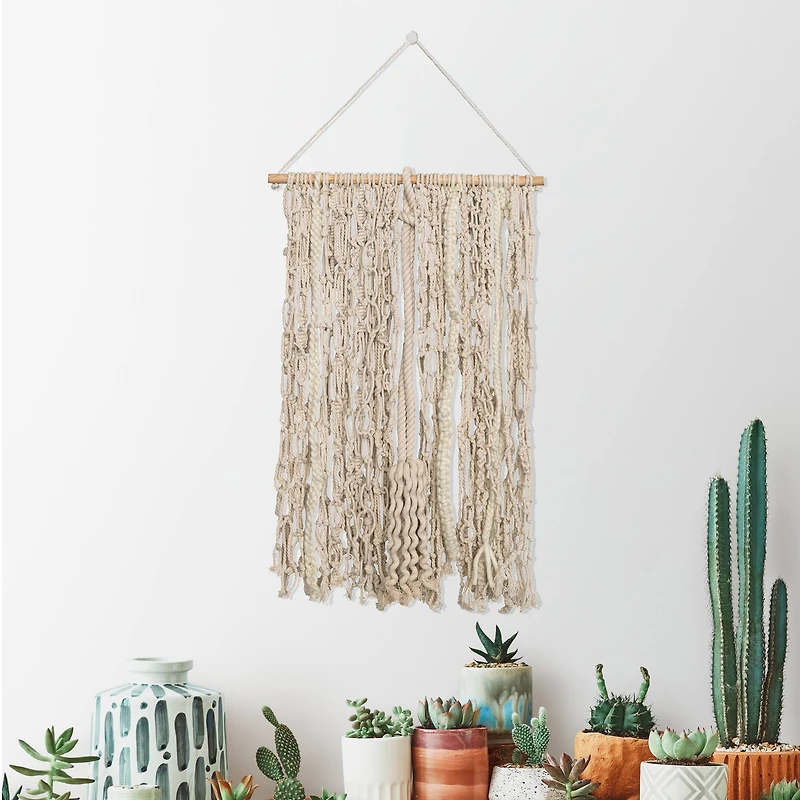Hello Honey® Natural Cotton Macramé Wall Hanging