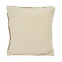 Hello Honey® Brown & Natural Square Print Pillow