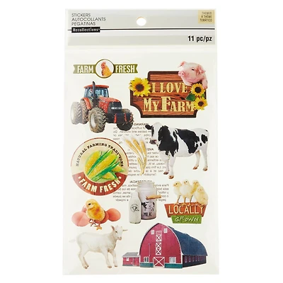 12 Pack: I Love My Farm Dimensional Stickers by Recollections™ Signature™