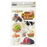 12 Pack: I Love My Farm Dimensional Stickers by Recollections™ Signature™