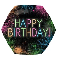 SuperShape™ 23" Let's Glow Crazy Birthday Foil Balloon