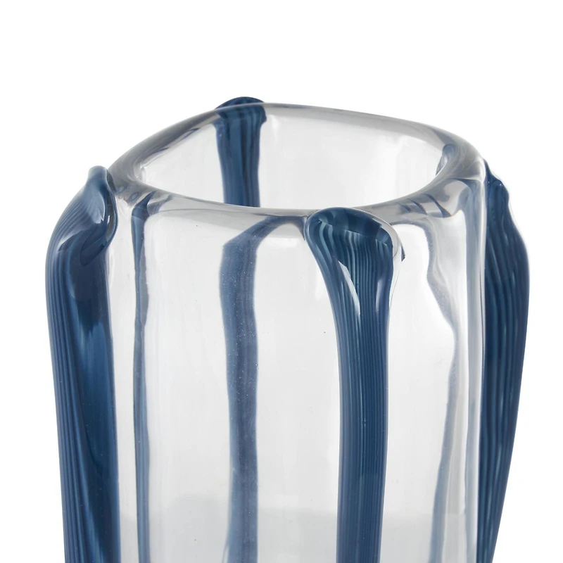 Recycled Glass Vase with Glass Framing