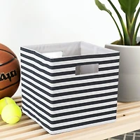 DII® Square Black Pinstripe Polyester Cube