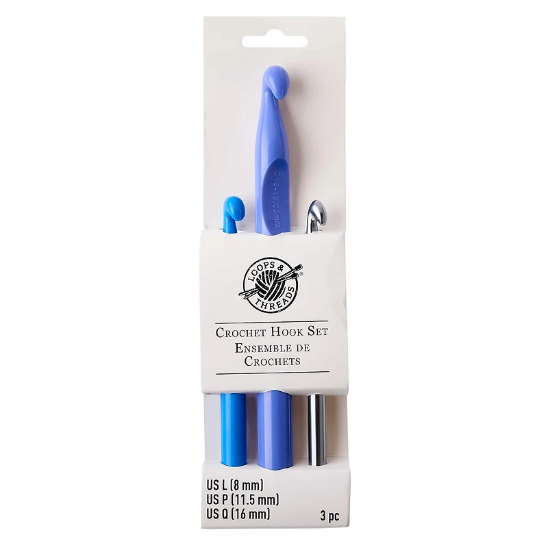 Plastic Crochet Hook Set by Loops & Threads®, L/P/Q