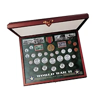Comprehensive World War II Coin & Stamp Set