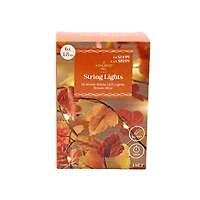 18ct. Warm White LED Brown Maple Leaf String Lights by Ashland®