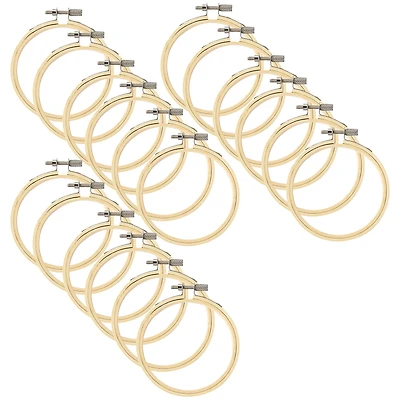 18 Pack: Wooden Embroidery Hoop by Loops & Threads