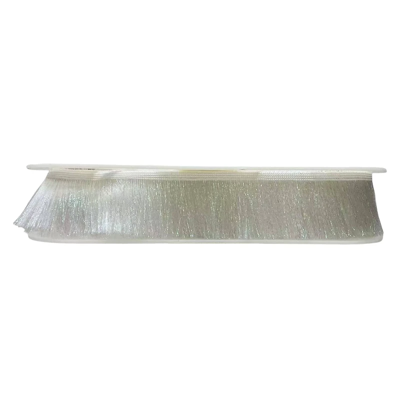 1.87" White Shimmery Fringe Trim by Celebrate It®
