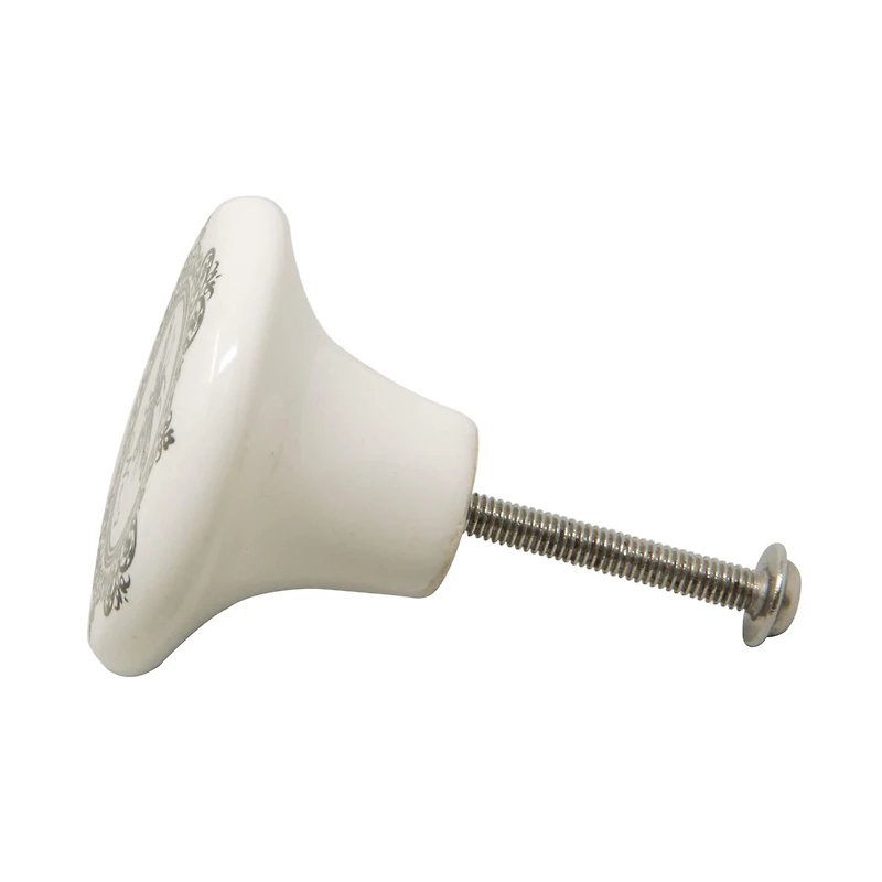 Dritz® Black & White Ceramic Classic Bee Knob, 6ct.