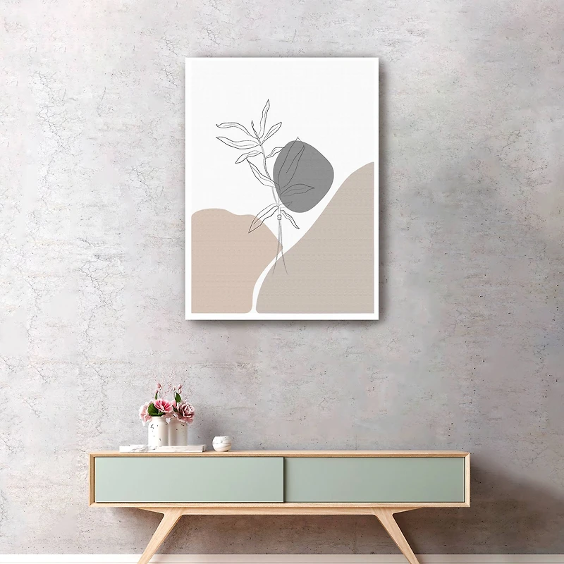 Knitted Lines Canvas Giclee